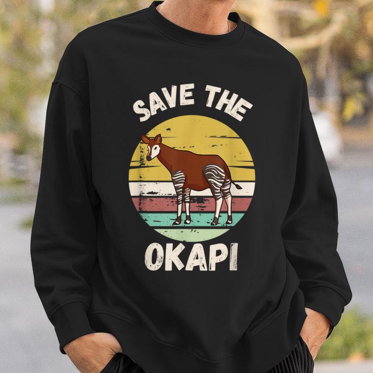 Save The Okapi コンゴキリン オカピ スウェットシャツ 彼への贈り物
