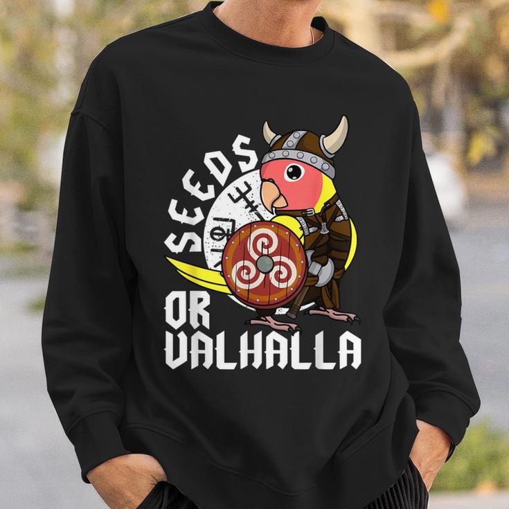 Seeds Oralhalla バイキング オウム 桃の顔 ルティーノ ラブバード スウェットシャツ 彼への贈り物