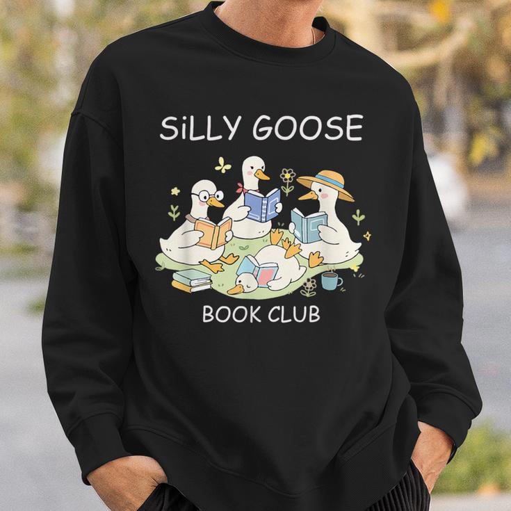 Silly Goose-Book Club Goose Reader Lover Bookish Sweatshirt Gifts for Him