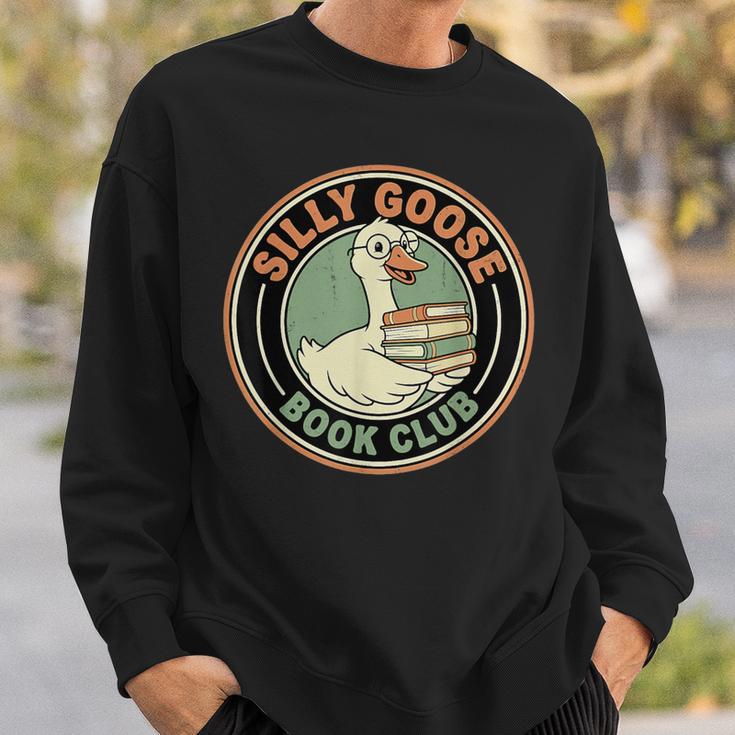 Silly Goose Book Club For Readers Bookish Sweatshirt Gifts for Him