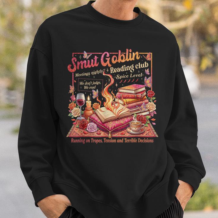 Smut Goblin Dark Romance Book Lover Vintage Sweatshirt Gifts for Him
