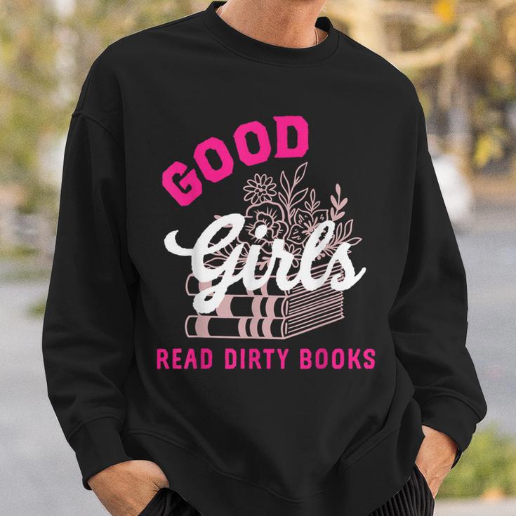 Smutty Book Merch Good Girls Read Dirty Books Smut Readers Sweatshirt Gifts for Him