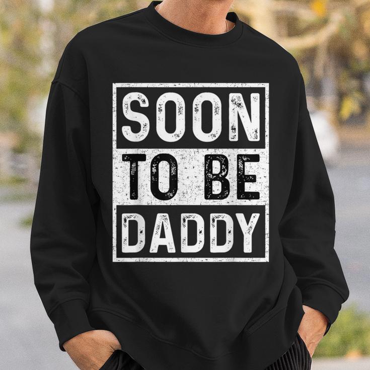 Soon To Be Daddy すぐにお父さんの発表-すぐにパパになります スウェットシャツ 彼への贈り物
