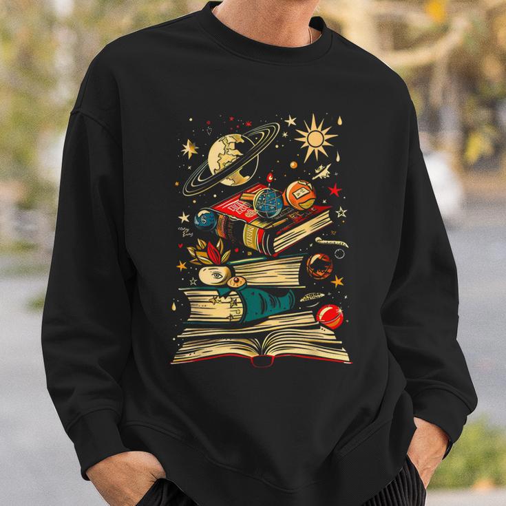 Space Books Planets Astronomy Physics Science Chemistry Sweatshirt Gifts for Him