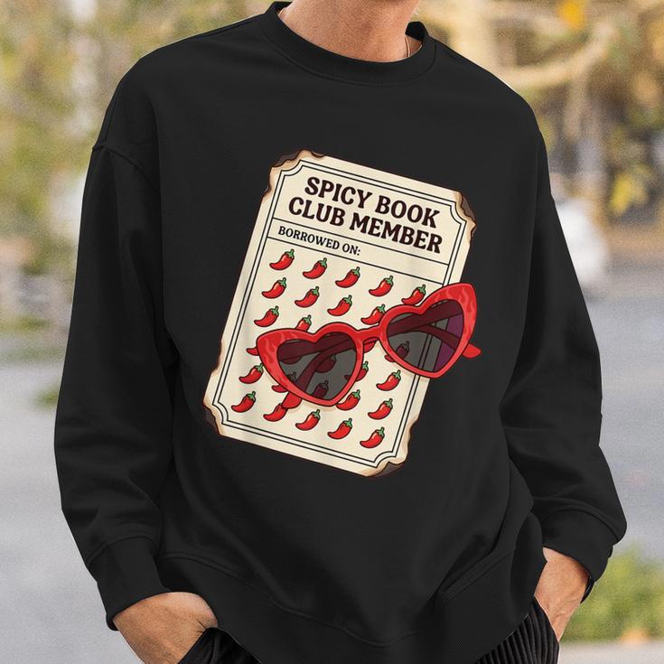 Spicy Book Club Member Romance Fantasy Reader Bookish Sweatshirt Gifts for Him