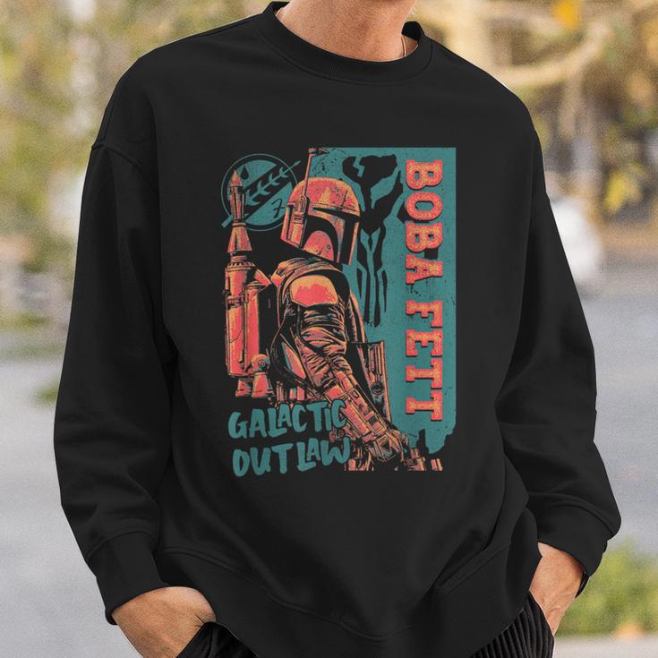 Star Wars The Book Of Boba Fett Galactic Outlaw Poster Sweatshirt Gifts for Him