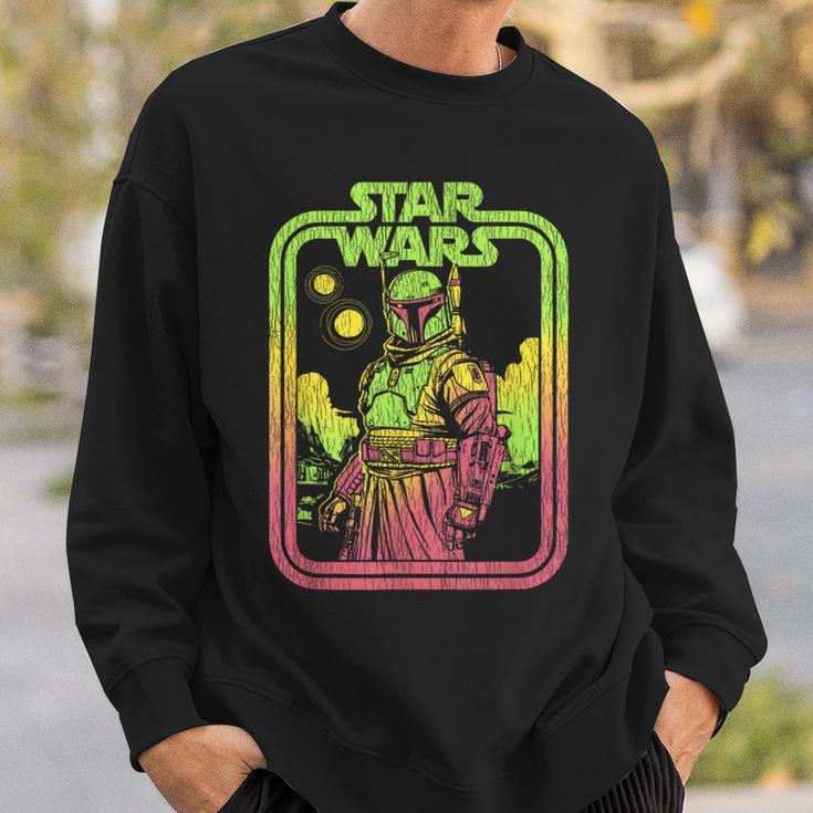 Star Wars The Book Of Boba Fett Retro Poster Sweatshirt Gifts for Him Star Wars The Book Of Boba Fett Retro Poster Sweatshirt Gifts for Him