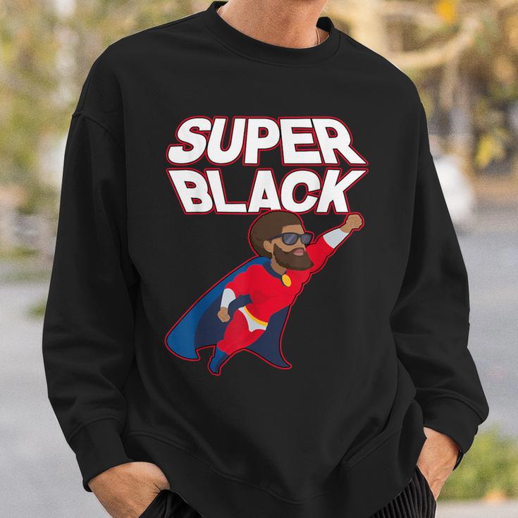 Superhero Pride Comic Book Lover African American Dad Sweatshirt Gifts for Him