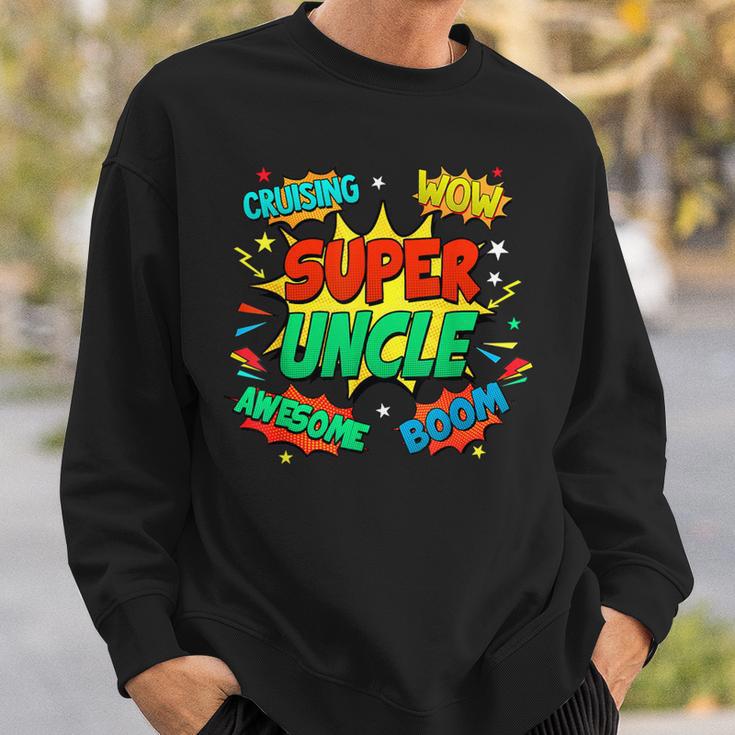 Superhero Uncle Costume For Men Comic Book Birthday Sweatshirt Gifts for Him