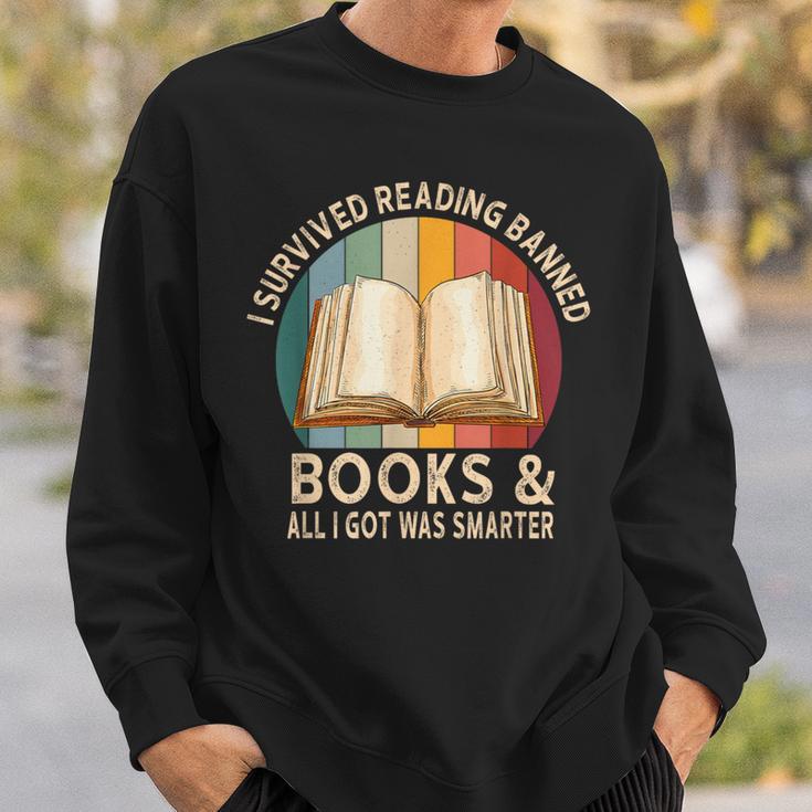 I Survived Reading Banned Books And All I Got Was Smarter Sweatshirt Gifts for Him I Survived Reading Banned Books And All I Got Was Smarter Sweatshirt Gifts for Him