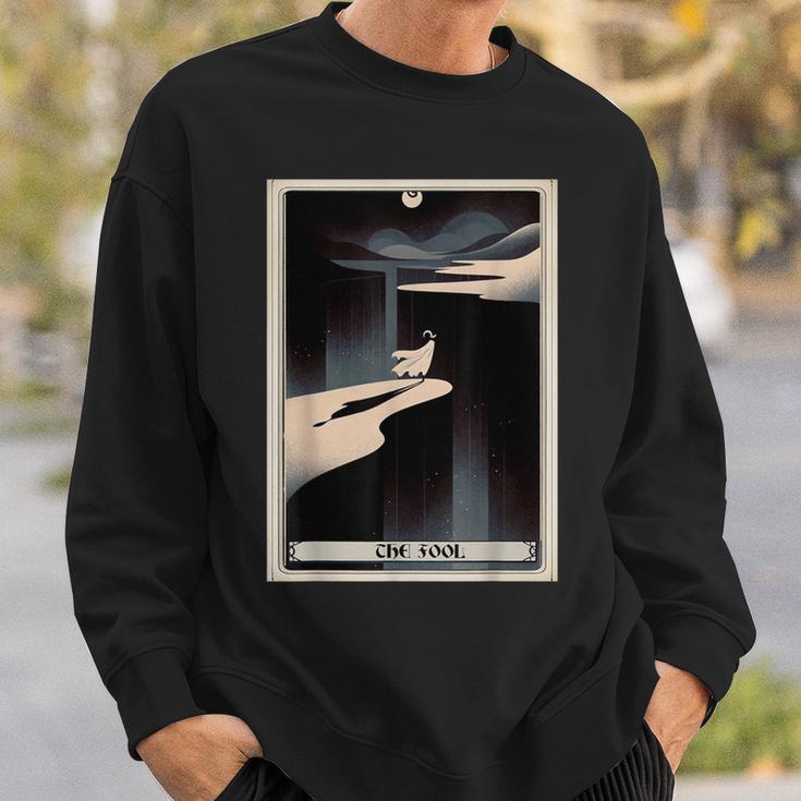 Tarot Cards Guide Book Esoteric Mysticism Clothing The Fool Tarot Card -Adults & Kids Small Short Sleeve Crew Neck Classic Fit Sweatshirt Gifts for Him