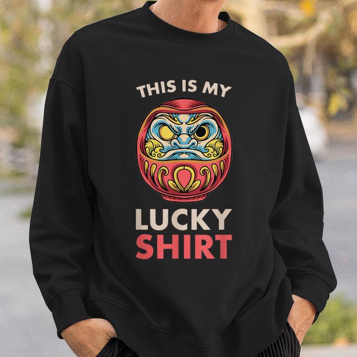 This Is My Lucky 日本のだるま人形 スウェットシャツ 彼への贈り物