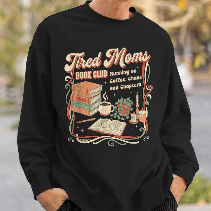 Tired Moms Book Club Retro Reading Lover Moms Sweatshirt Gifts for Him