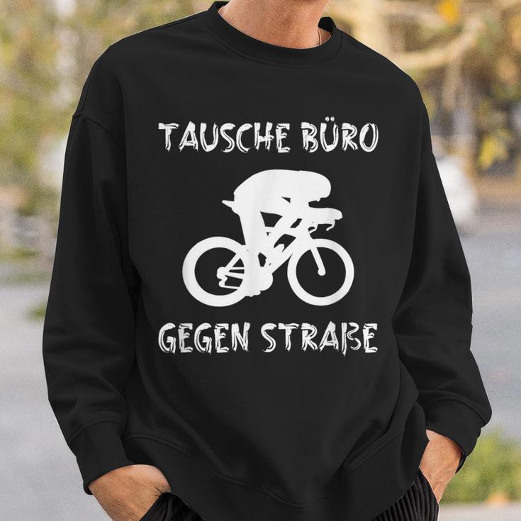 Triathlete Office Against Road Bike ランニング トライアスロンスポーツ スウェットシャツ 彼への贈り物