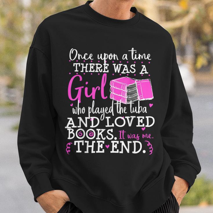 Tuba Player Book Lover Nerd Marching Band Reader Geek Sweatshirt Gifts for Him