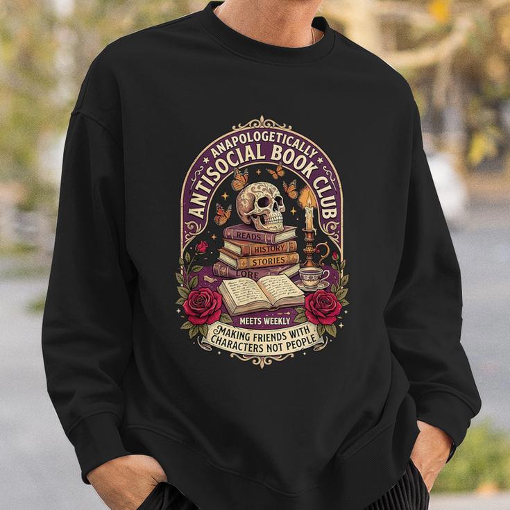 Unapologetically Antisocial Book Club Introvert Sweatshirt Gifts for Him