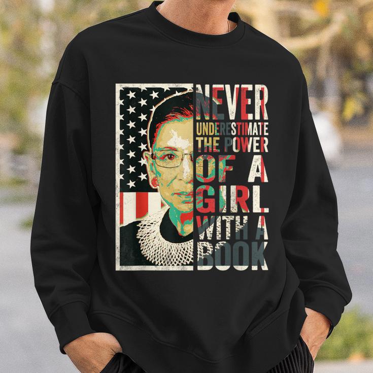 Never Underestimate The Power Of A Girl With A Book T-Shirt Sweatshirt Gifts for Him