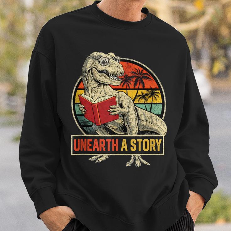 Unearth a Story Dinosaur Reading Book DinoRex Summer 2026 Sweatshirt Gifts for Him