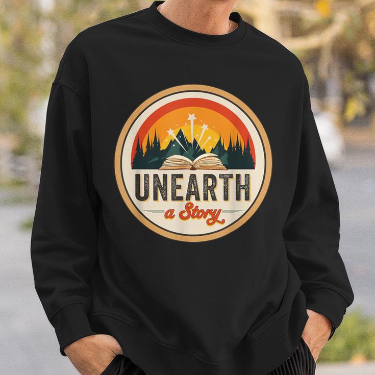 Unearth a Story Summer Reading 2026 Book Vintage Retro Sweatshirt Gifts for Him