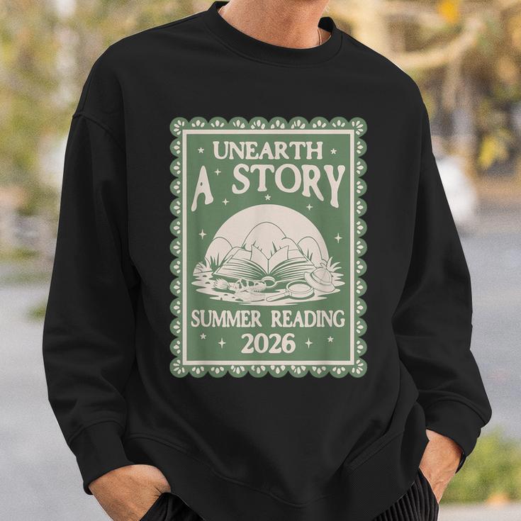 Unearth a Story Summer Reading 2026 Palaeontologists Book Sweatshirt Gifts for Him