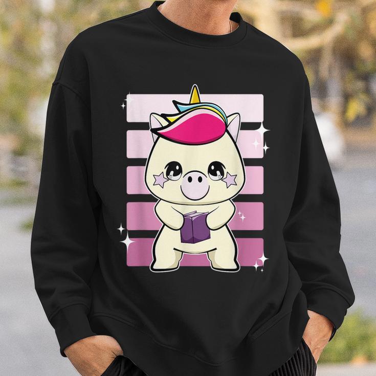 Unicorn With Book Sweatshirt Gifts for Him Unicorn With Book Sweatshirt Gifts for Him