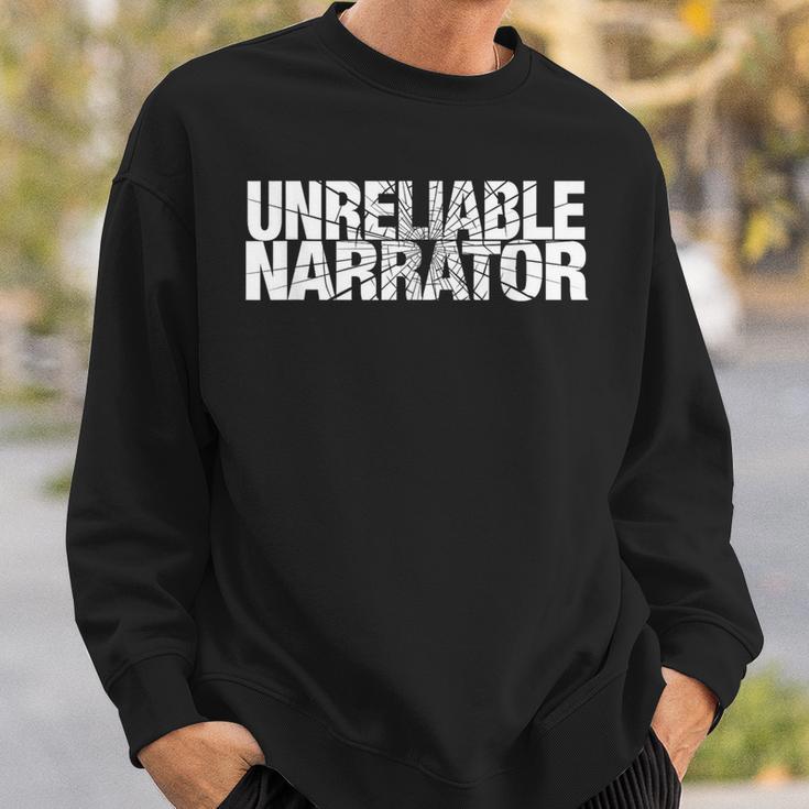 Unreliable Narrator Literary Book Writing Writer Bookish Tee Sweatshirt Gifts for Him