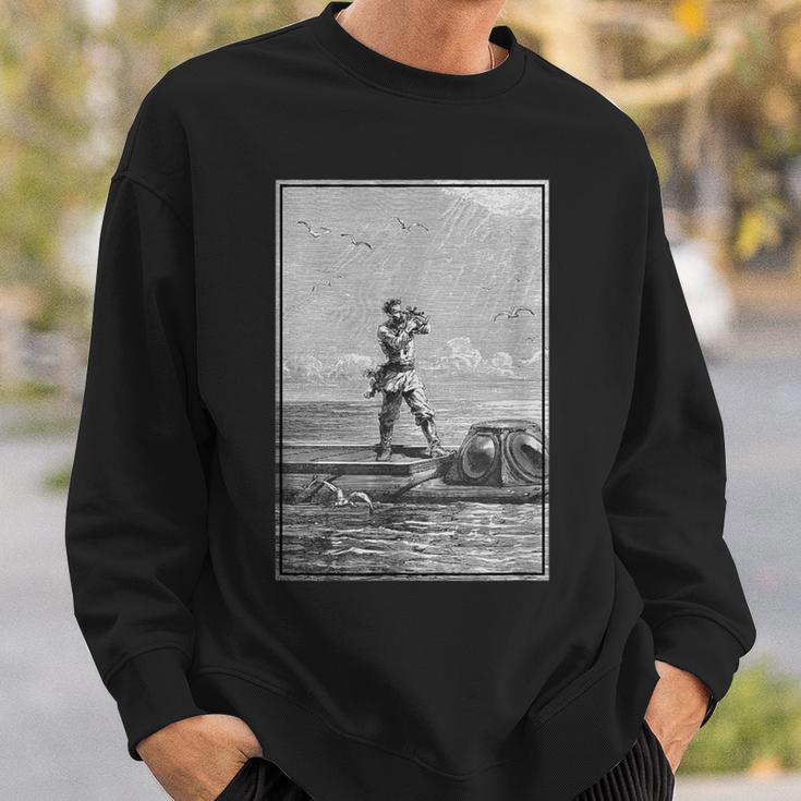 Vintage Captain Nemo Book Illustration 1871 Sweatshirt Gifts for Him