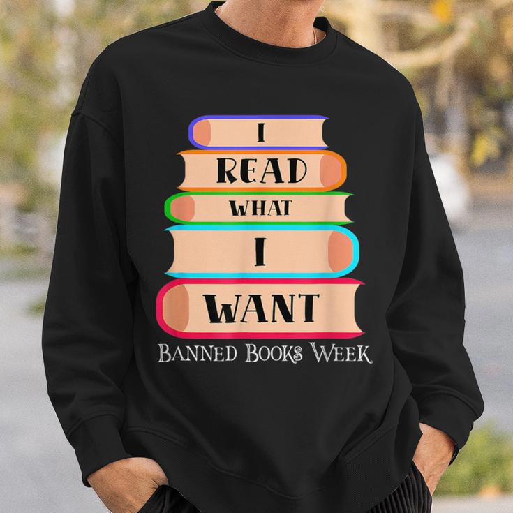 Vintage I Read What I Want Book Lovers Sweatshirt Gifts for Him