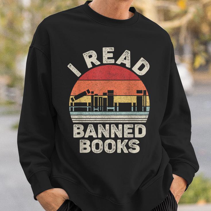 Vintage Retro I Read Banned Books Sweatshirt Gifts for Him Vintage Retro I Read Banned Books Sweatshirt Gifts for Him