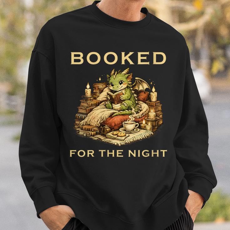 Women's Booked For The Night Dragon Book Reader Sweatshirt Gifts for Him Women's Booked For The Night Dragon Book Reader Sweatshirt Gifts for Him