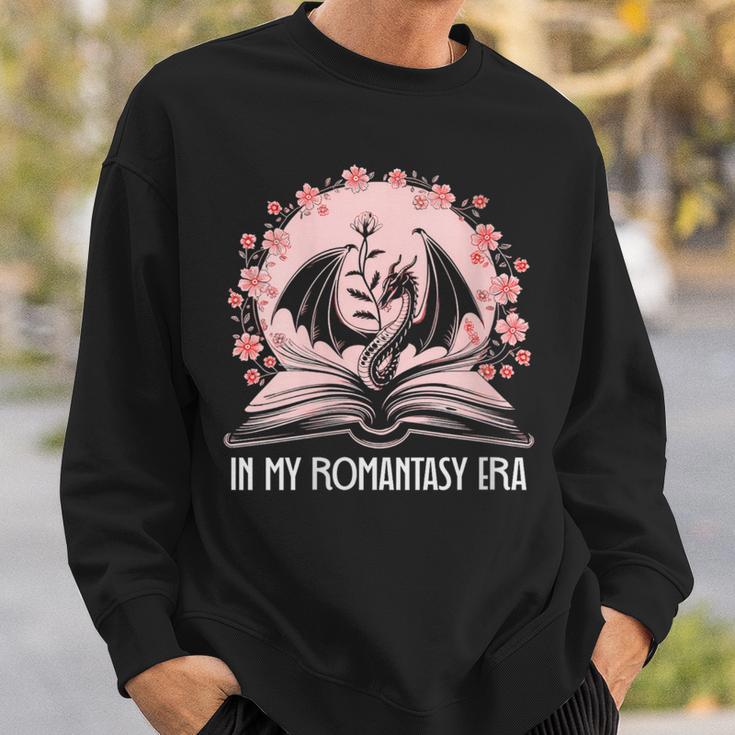 Women's Dragon & Book Romantasy Merch Dark Romance In My Fantasy Era Sweatshirt Gifts for Him Women's Dragon & Book Romantasy Merch Dark Romance In My Fantasy Era Sweatshirt Gifts for Him