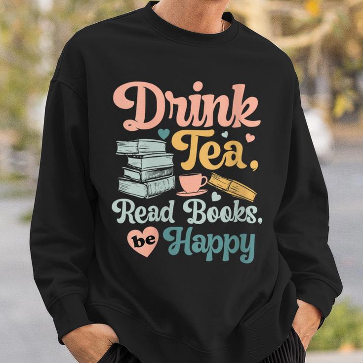 Women's Drink Tea Read Books Nerd Book Reader Book Reading Lover Sweatshirt Gifts for Him Women's Drink Tea Read Books Nerd Book Reader Book Reading Lover Sweatshirt Gifts for Him