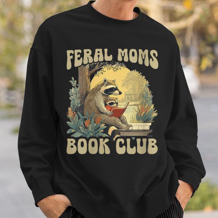 Women's Feral Moms Book Club Sweatshirt Gifts for Him