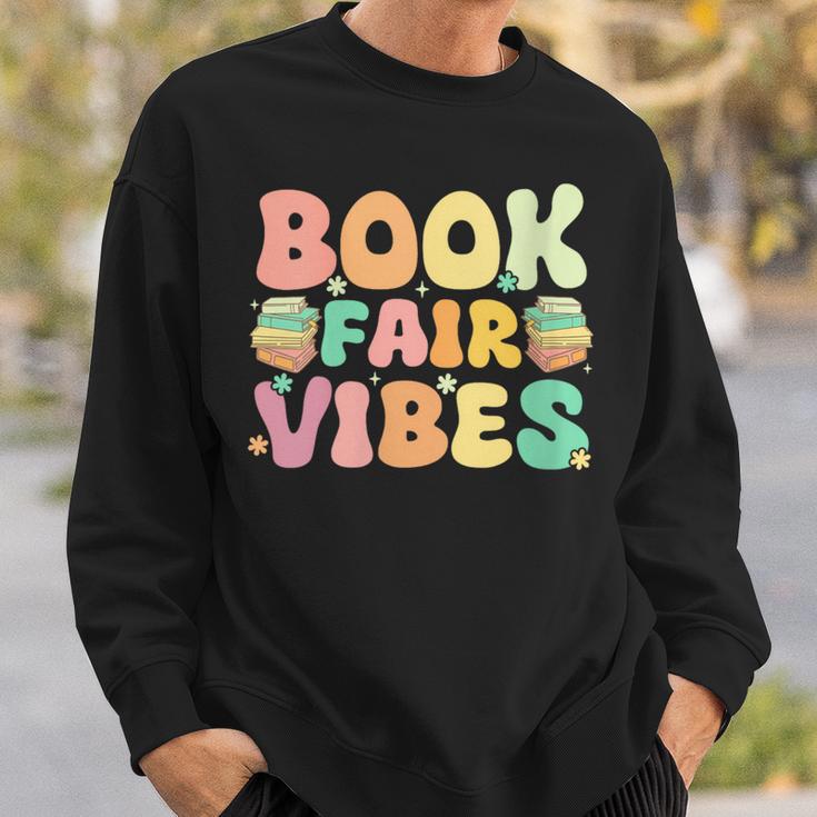 Women's Library Book Fair Vibe Groovy Retro School Reading Nostalgic Sweatshirt Gifts for Him Women's Library Book Fair Vibe Groovy Retro School Reading Nostalgic Sweatshirt Gifts for Him