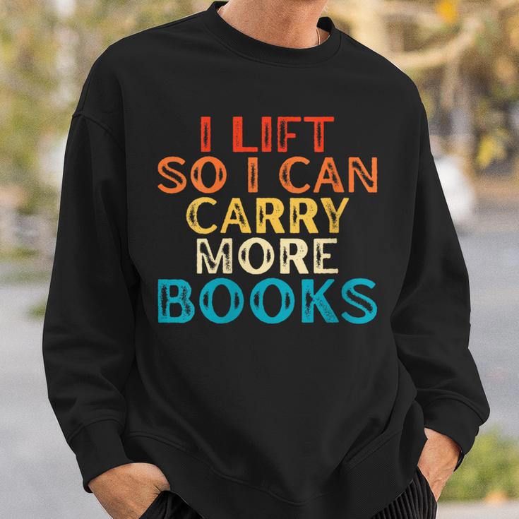 Women's I Lift So I Can Carry More Books Reading Lovers Workout Sweatshirt Gifts for Him Women's I Lift So I Can Carry More Books Reading Lovers Workout Sweatshirt Gifts for Him