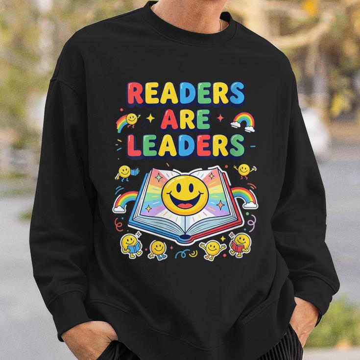 Women's Readers Are Leaders Reading Book Lovers Teacher Rainbow Kids Sweatshirt Gifts for Him Women's Readers Are Leaders Reading Book Lovers Teacher Rainbow Kids Sweatshirt Gifts for Him