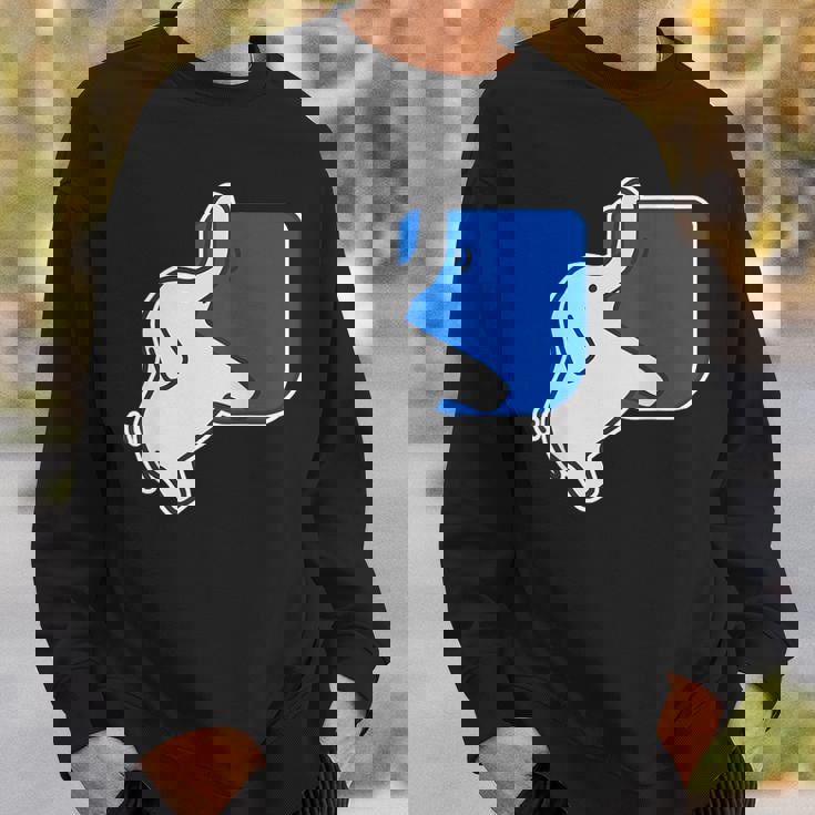 ぞうさん 象《鼻でぶらぶら》（いん ざ ポケット）ワンポイント 胸【どうぶつフレンズ】動物 かわいい 面白い スウェットシャツ 彼への贈り物