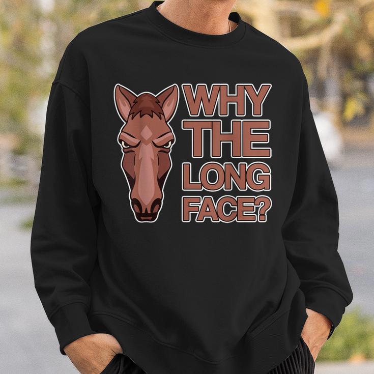 なぜ顔が長いのか Why The Long Face スウェットシャツ 彼への贈り物