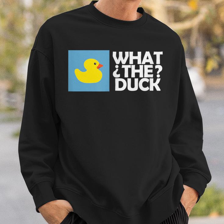 なんてアヒル なんてアヒルの面白いtシャツ スウェットシャツ 彼への贈り物