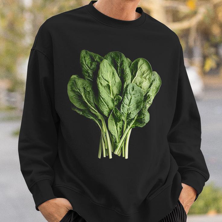ほうれん草 野菜モチーフ イラスト ほうれん草 スウェットシャツ 彼への贈り物