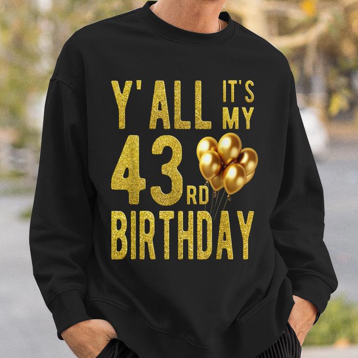 みんな私の43歳の誕生日面白いハッピー43歳の誕生日 スウェットシャツ 彼への贈り物