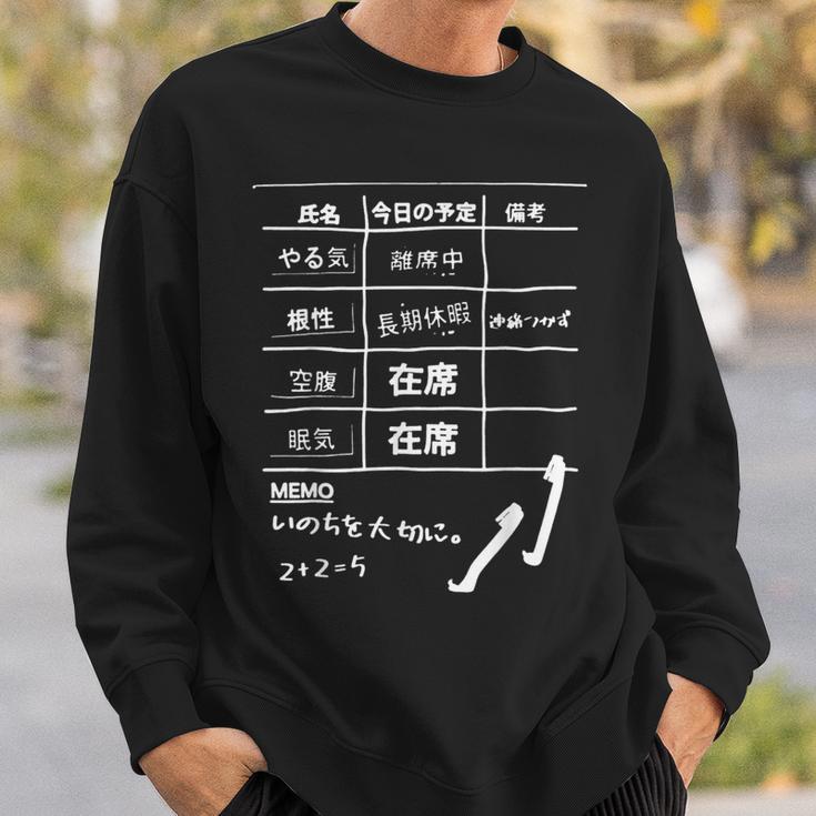 やる気あるのか？やる気がないときに着るやつ スウェットシャツ 彼への贈り物
