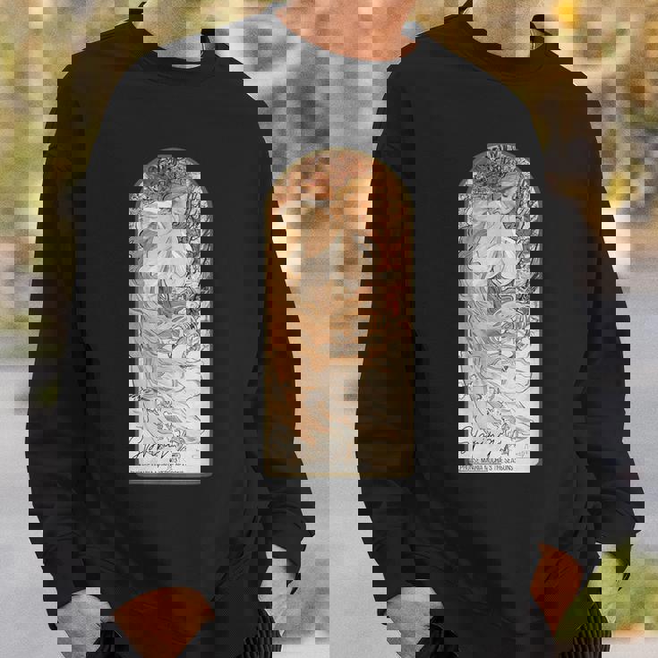 アルフォンス・マリア・ミュシャの季節 春 スウェットシャツ 彼への贈り物