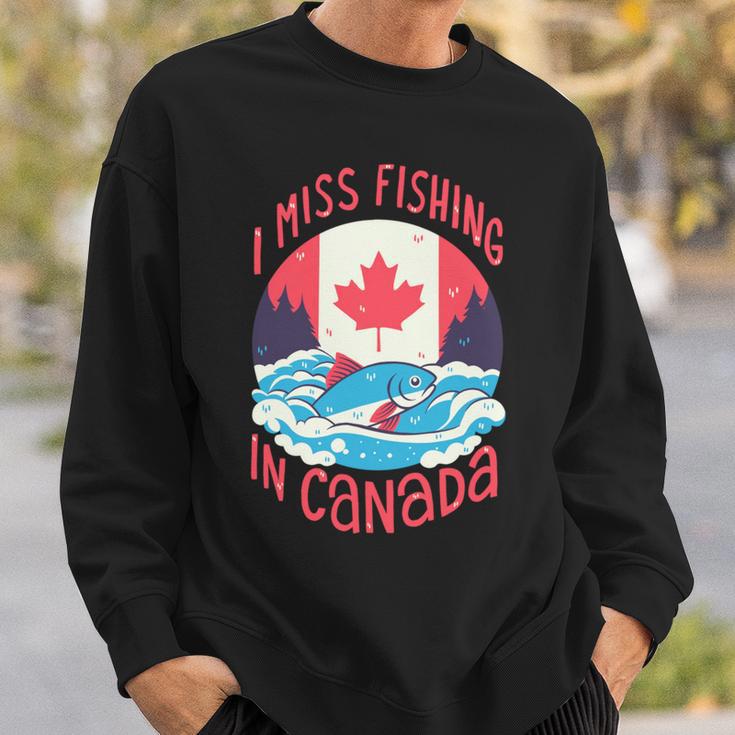 カナダでの釣り 長袖tシャツ スウェットシャツ 彼への贈り物
