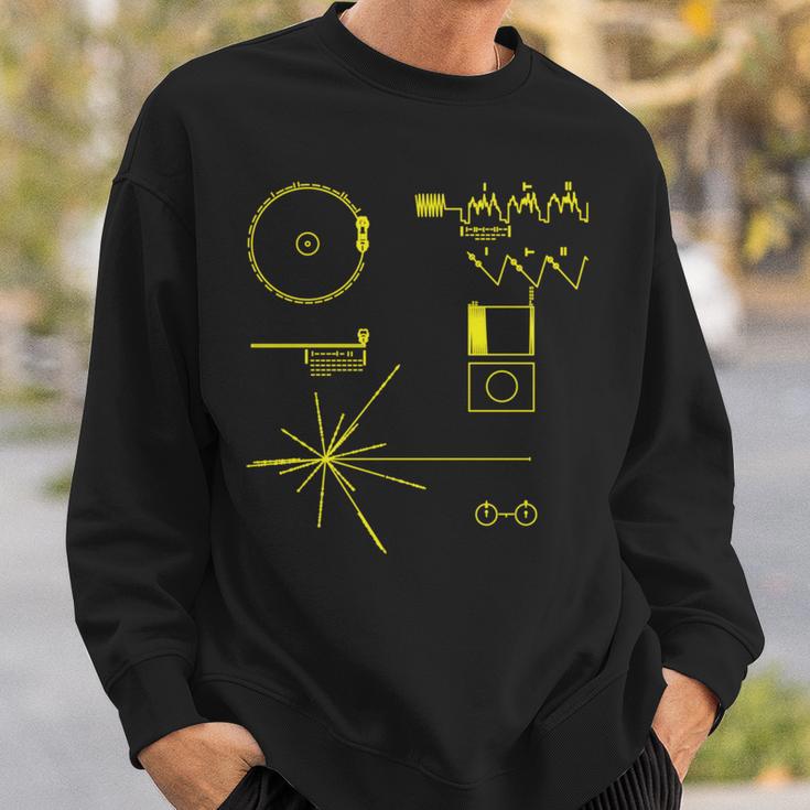 クラシック Nasa ボイジャー ゴールデンレコード 長袖tシャツ スウェットシャツ 彼への贈り物