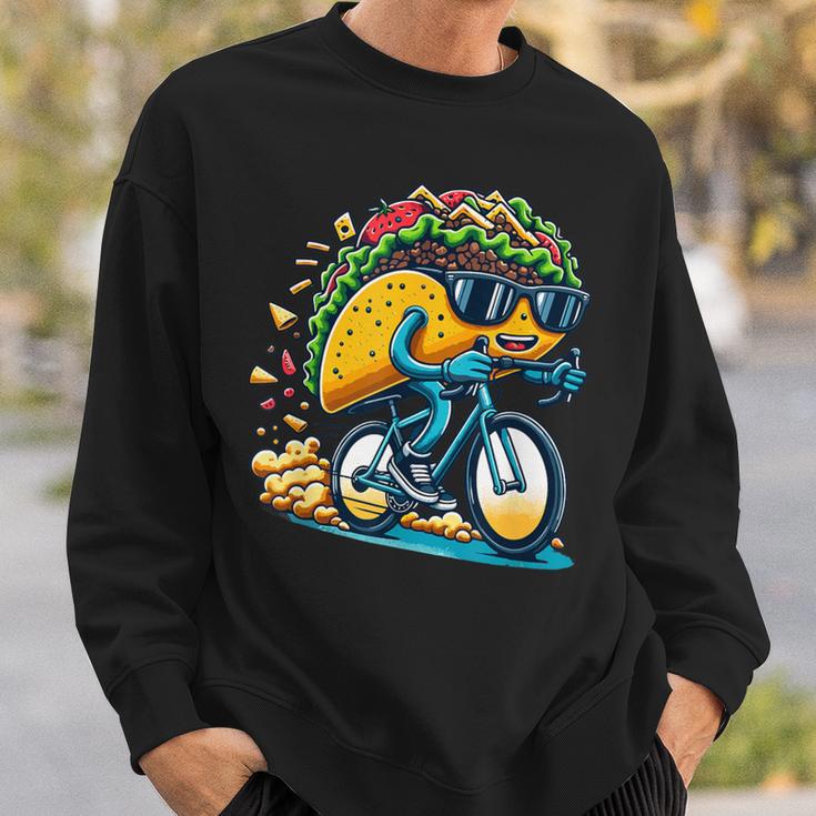 サイクリング タコス ロードバイク 自転車 サイクリスト スウェットシャツ 彼への贈り物