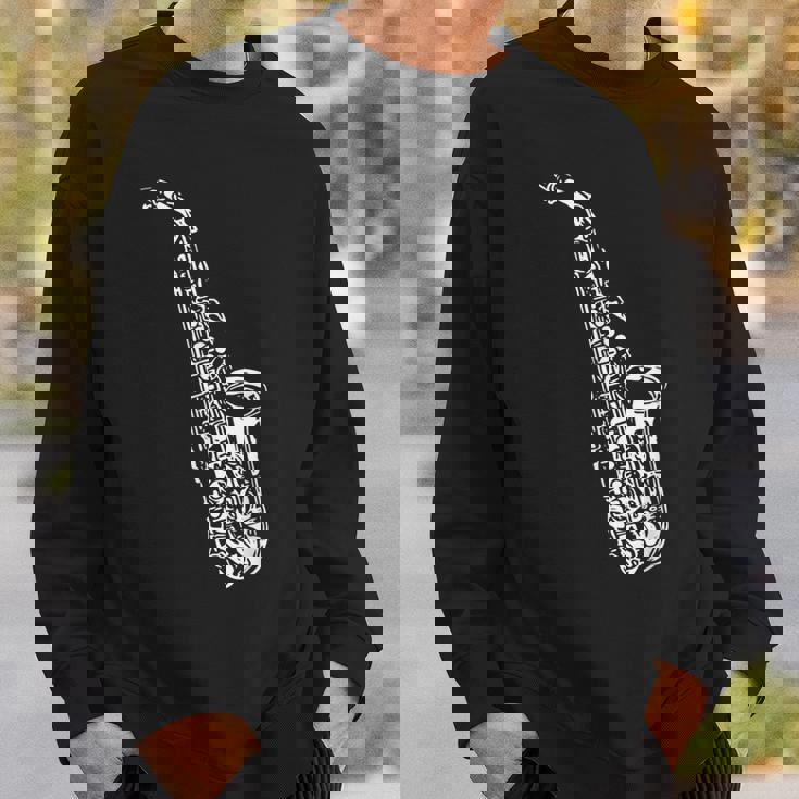 サックス サックス奏者 ミュージシャン サックス奏者 楽器 スウェットシャツ 彼への贈り物