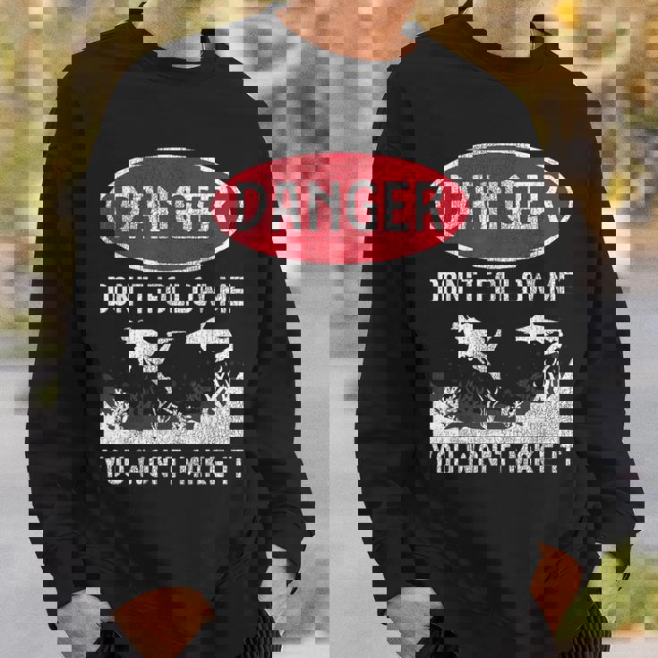 スキューバダイビング ダイバー Danger Don't Follow Me You Won't Make It スウェットシャツ 彼への贈り物