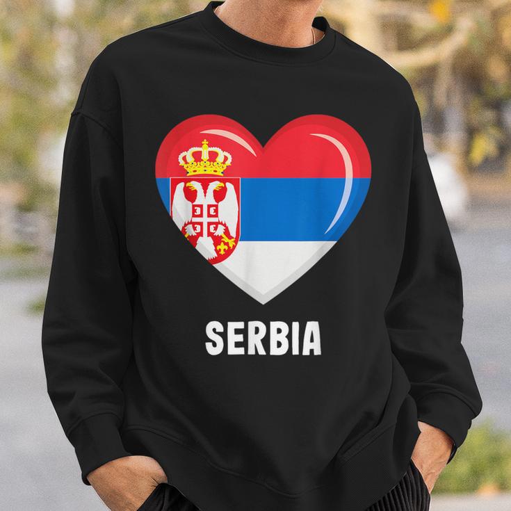 セルビア国旗シャツ スウェットシャツ 彼への贈り物