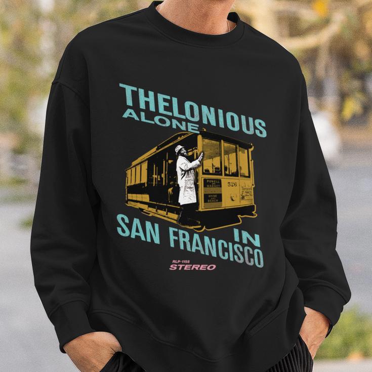 セロニアス・モンク・ジャズ・マーチ サンフランシスコのアローン 長袖tシャツ スウェットシャツ 彼への贈り物